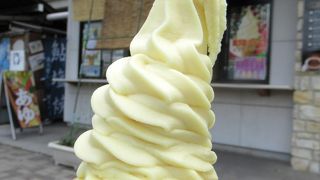 ご当地「奥久慈りんごソフトクリーム」