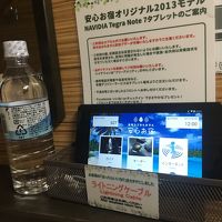 タブレットと水です。