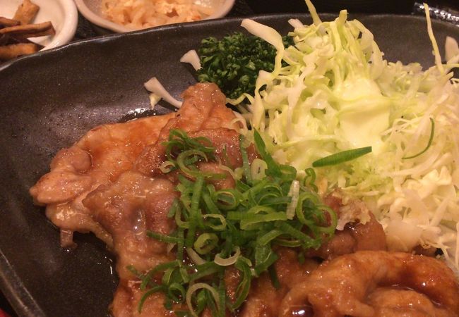 生姜焼き定食が美味しかった☆