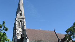 人魚の像の近く