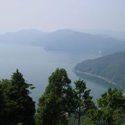 琵琶湖北端と余呉湖を眺望