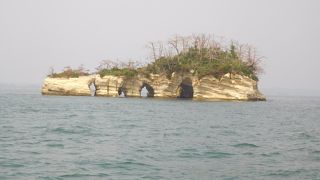 観光船からも福浦島からも楽しみました。