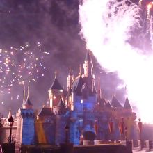 花火はとても綺麗でした。