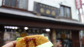 味噌漬けとメンチカツ