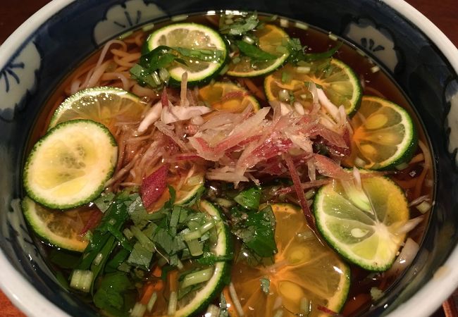 三年待った すだち蕎麦