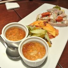 目にもきれいなオードブルたち