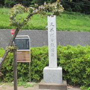 「久米川古戦場跡碑」は安っぽくて、ちょっとがっかりです。