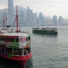 こじんまりとしたフェリーでした。