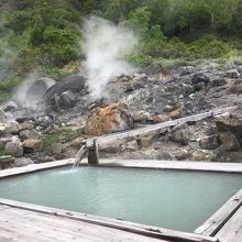 野天風呂の男性用の風呂