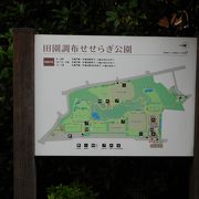 多摩川駅近くの整備された公園