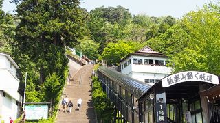 楽々エスカレーターで飯盛山まで！