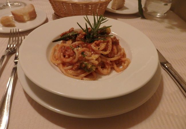 住宅街にある、本格的なイタリア料理のレストラン！