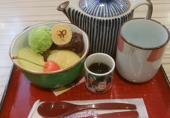 あんみつを頂きました