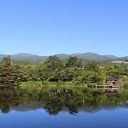 天気がよければ、安達太良山がよく見えます。