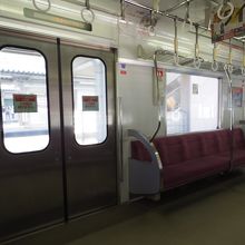 西鉄電車車内