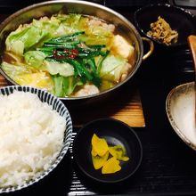 もつ鍋定食
