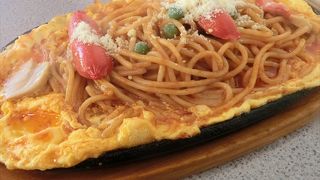 懐かしい感じの鉄板スパゲティ