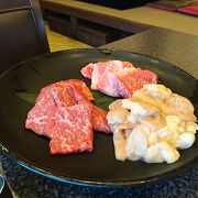 夕陽を見ながらリーズナブル石垣牛焼き肉最高