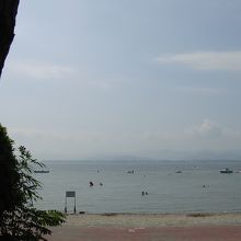 浜名湖で湖水浴