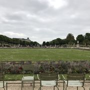リュクサンブール宮殿前に広がる庭園