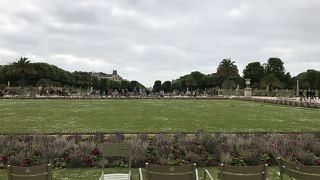 リュクサンブール宮殿前に広がる庭園