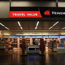 免税店は充実しています。