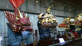 唐津くんちを展示