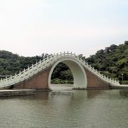 公園の太鼓橋は錦帯橋！