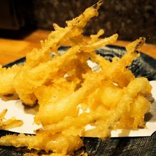 島らっきょうの天ぷら