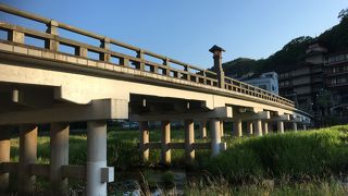 三朝温泉のへそ橋