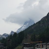 窓からマッターホルンが見えます