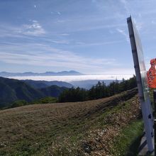目の下は雲海