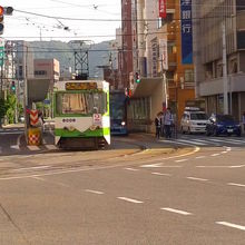 函館駅前の市電