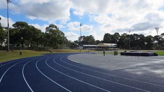 トラックで練習@シドニーオリンピックパーク（Warm Up Arena）