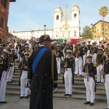 海軍軍楽隊による演奏が始まった