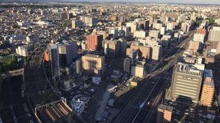 仙台平野を一望