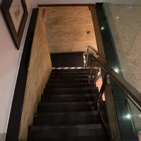 朝食会場への階段