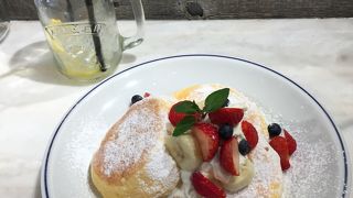 ふわっふわ、軽～いパンケーキ