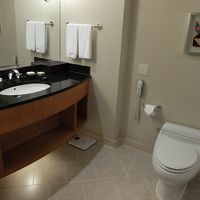 清潔ではあっても、浴室もどこかそっけない感じ。