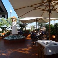 ４泊したので４回朝食を取った気持ちのいいルーフガーデン