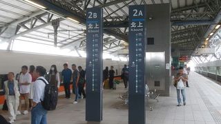 台中の中心へは在来線で３駅