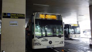 空港→ノルド駅のバス