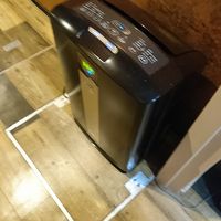 廊下に設置された空気清浄機