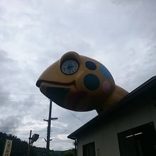 夜になると目が光る