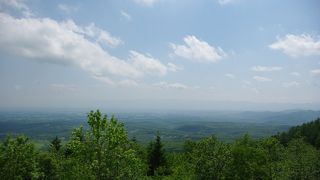 十勝平野を一望