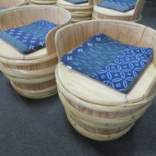 樽を使った椅子