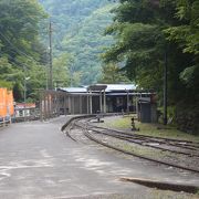 南アルプスアプト式鉄道の終着駅