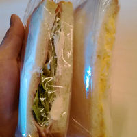 朝食として持たせてくれたサンドイッチ