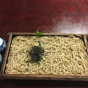 かなり固いお蕎麦です。