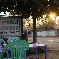 ホテルのすぐ前で撮影